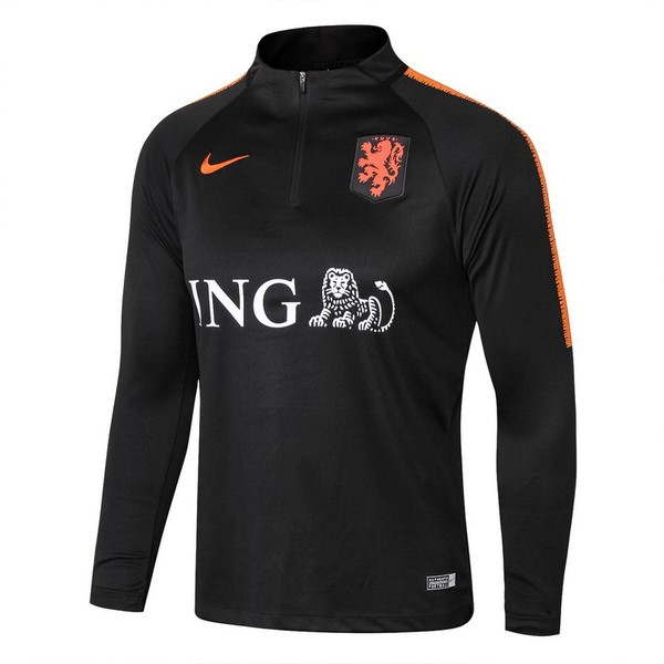 Survetement Foot Enfant Pays-Bas 2018 Noir Orange