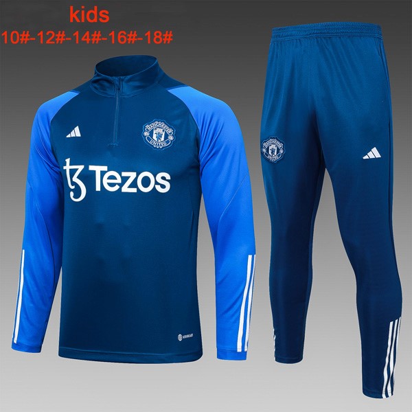 Enfant Training Manchester United 2024 Bleu